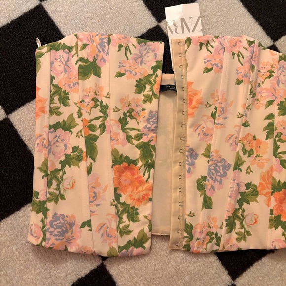 zara floral corset - Picture 5 of 8